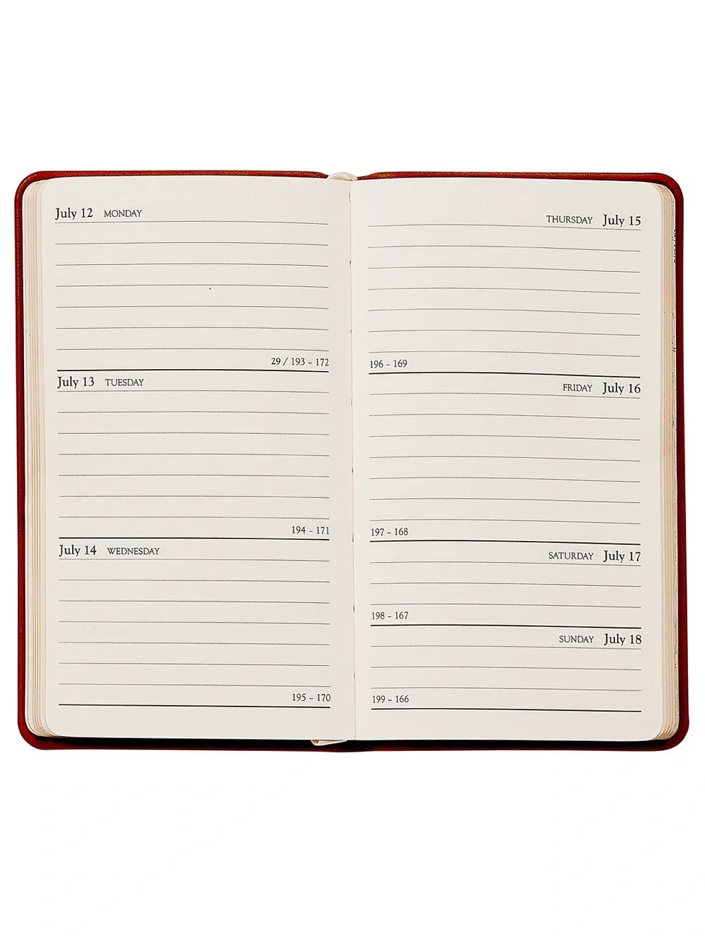 2027 Desk Diary Calendar with Gold Initials - AFF